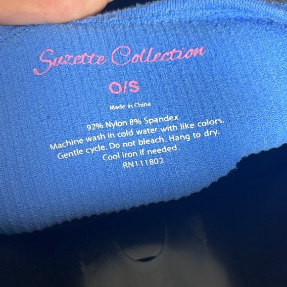 Chic Azure Ribbed Crop Top - Picture 2 of 5